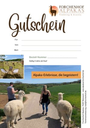 Alpaka Gutschein